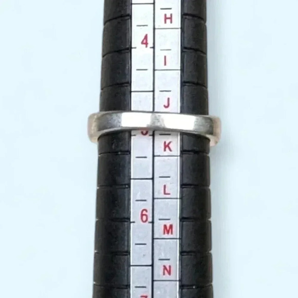 Vintage 925 Garnet & Rhinestone Ring - Picture 8 of 9